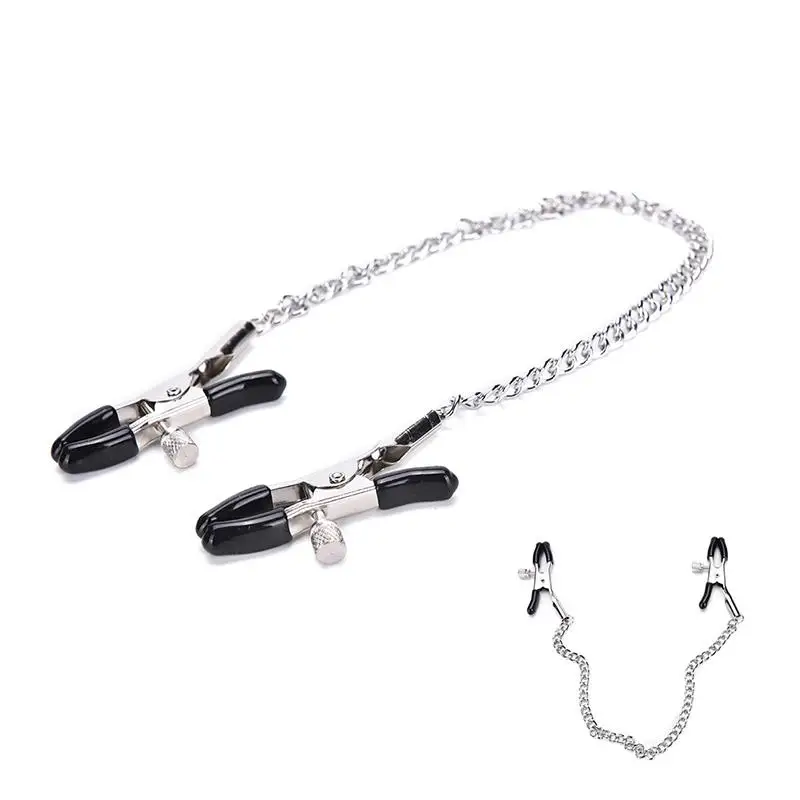 Women Metal Chain Nipple Clamp BDSM Nipple Clip Fetish Toy Breast Massager Exotic Adult Games Accessories For Wedding Gift