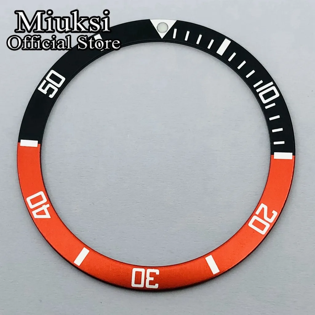 Miuksi 38mm flat aluminum bezel fit 007 009 Japan Turtle watch replace accessories watch parts