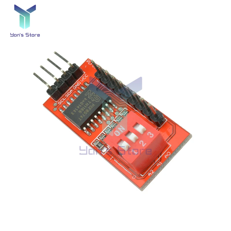 Diymore PCF8574 PCF8574T carte d'extension IO extenseur d'e/s Module de développement d'évaluation I2C niveau haut bas pour Arduino