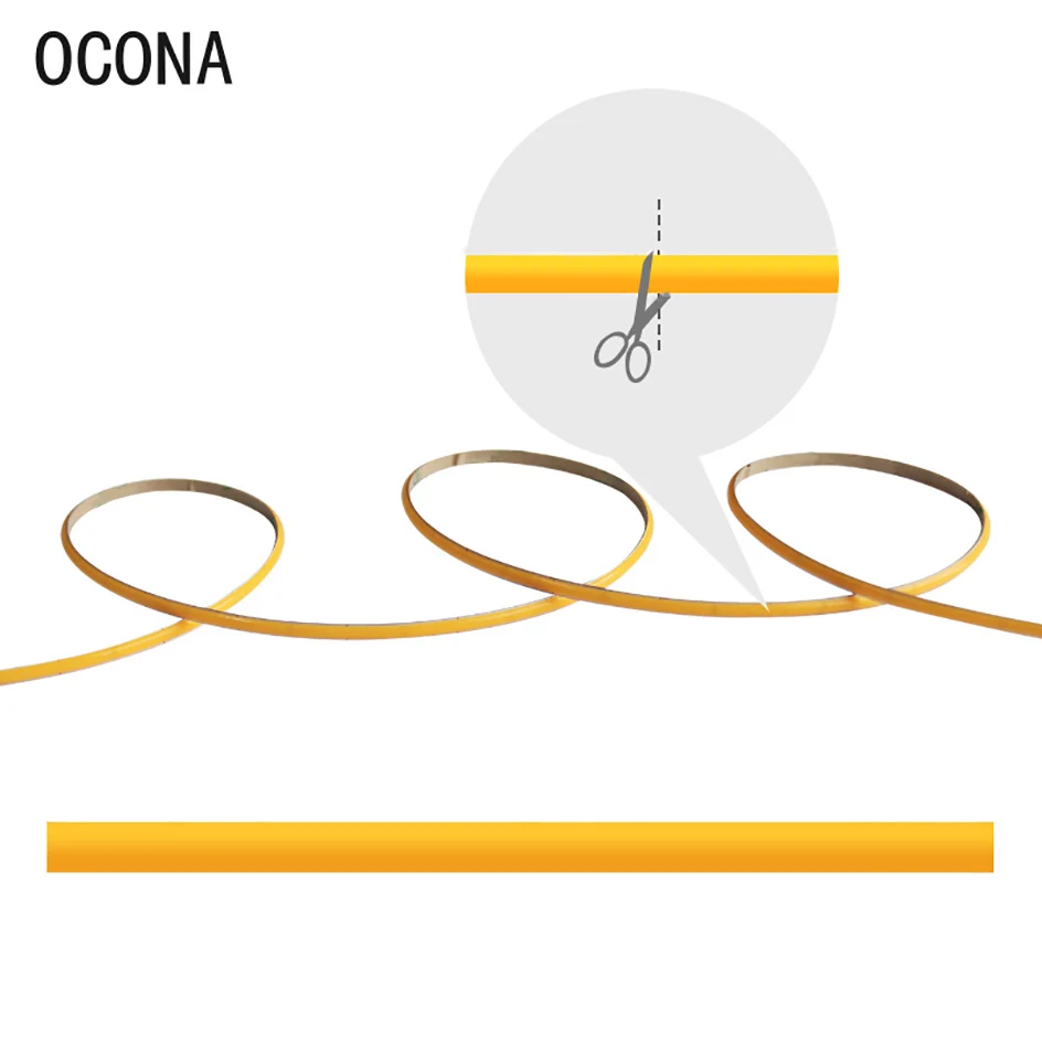 5V 3mm superdünnes COB-LED-Streifenlicht für Spielzeug, DIY-Dekoration, USB, batteriebetrieben, 480 LEDs/m, kühles Weiß, flexible Bandlichter, Rot – Detail 4