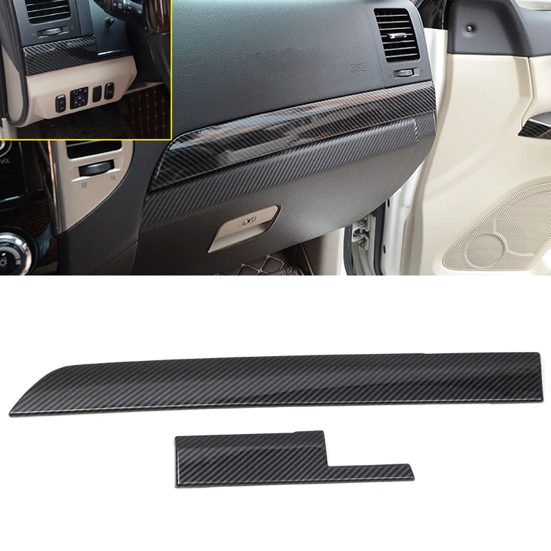 LHD! For Mitsubishi Pajero Shogun V80 2007-2019 Accessories ABS Interior Dashboard Console Decorative Strips Cover Car Styling