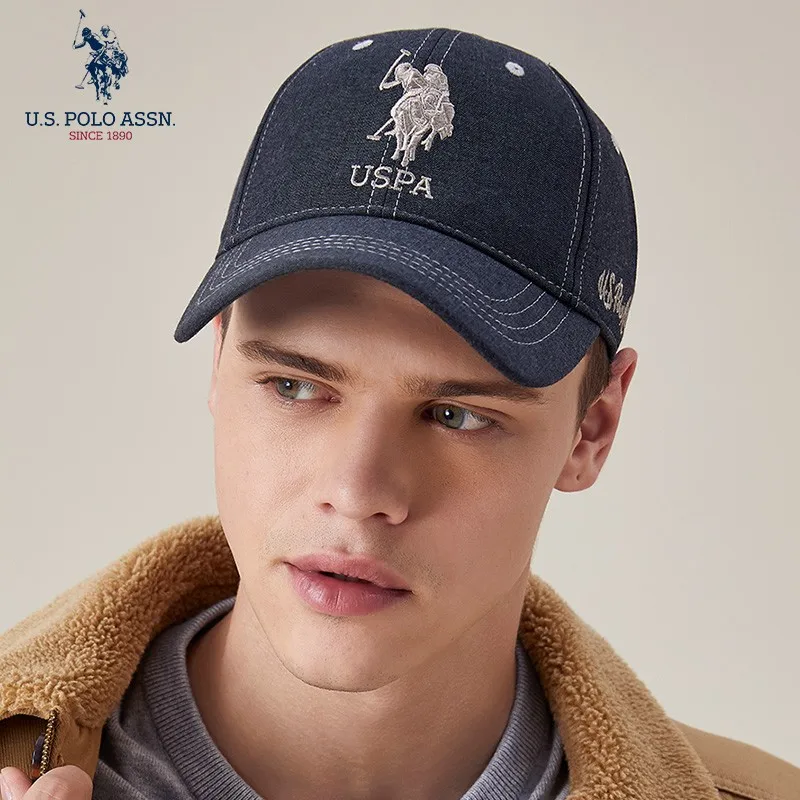 U.s. Polo Assn.2024-Casquettes de Baseball pour Couple, Quatre Couleurs, Logo Brodé, Chapeaux Ajustables en Coton, pour Homme et Femme, Nouvelle