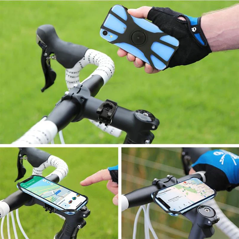 

Universal Bicycle Mobile Phone Holder Silicone Motorcycle Bike Handlebar Stand Mount Bracket Mount Phone Holder For iPhone