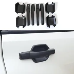 ABS Matte Black Door Handle + Door Bowl Cover Fit For Mitsubishi Pajero V93/V97 2007-2020 Exterior Modification Parts