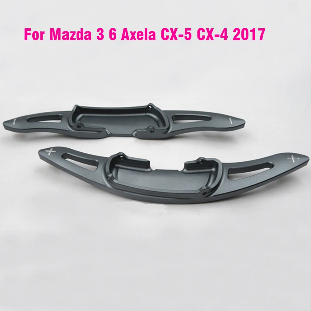 DSG Aluminum Steering Wheel Shift Paddle Extension For Mazda 3 Axela Mazda 6 Atenza CX-5 MX-5 Auto Car accessories styling