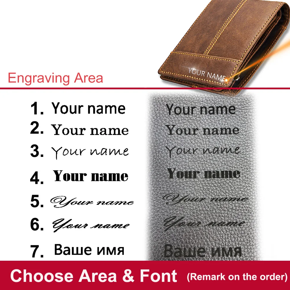 2020 Men Name Engraving Women Wallets Short Fashion Classic Folding Zipper Unisex Purse Coin ID Card Pocket Chain Wallet For Men