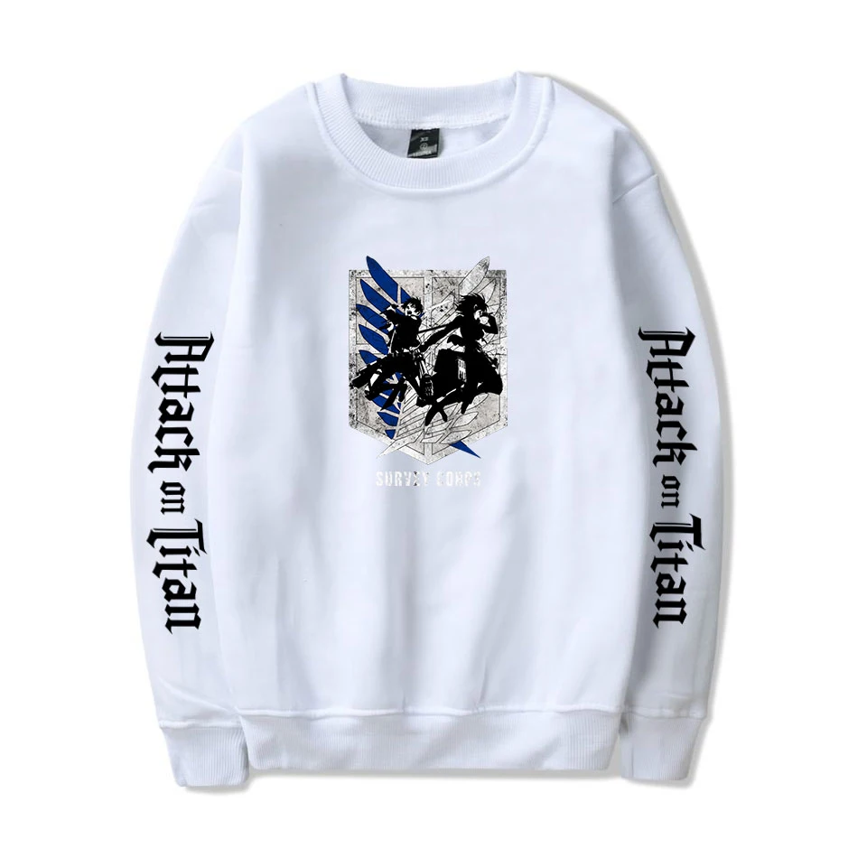 Mens Sweatshirts Attack On Titan Character Hoodies Autumn Spring Fleece Streetwear Hoody 2021 Male Loose Casual New Pullover