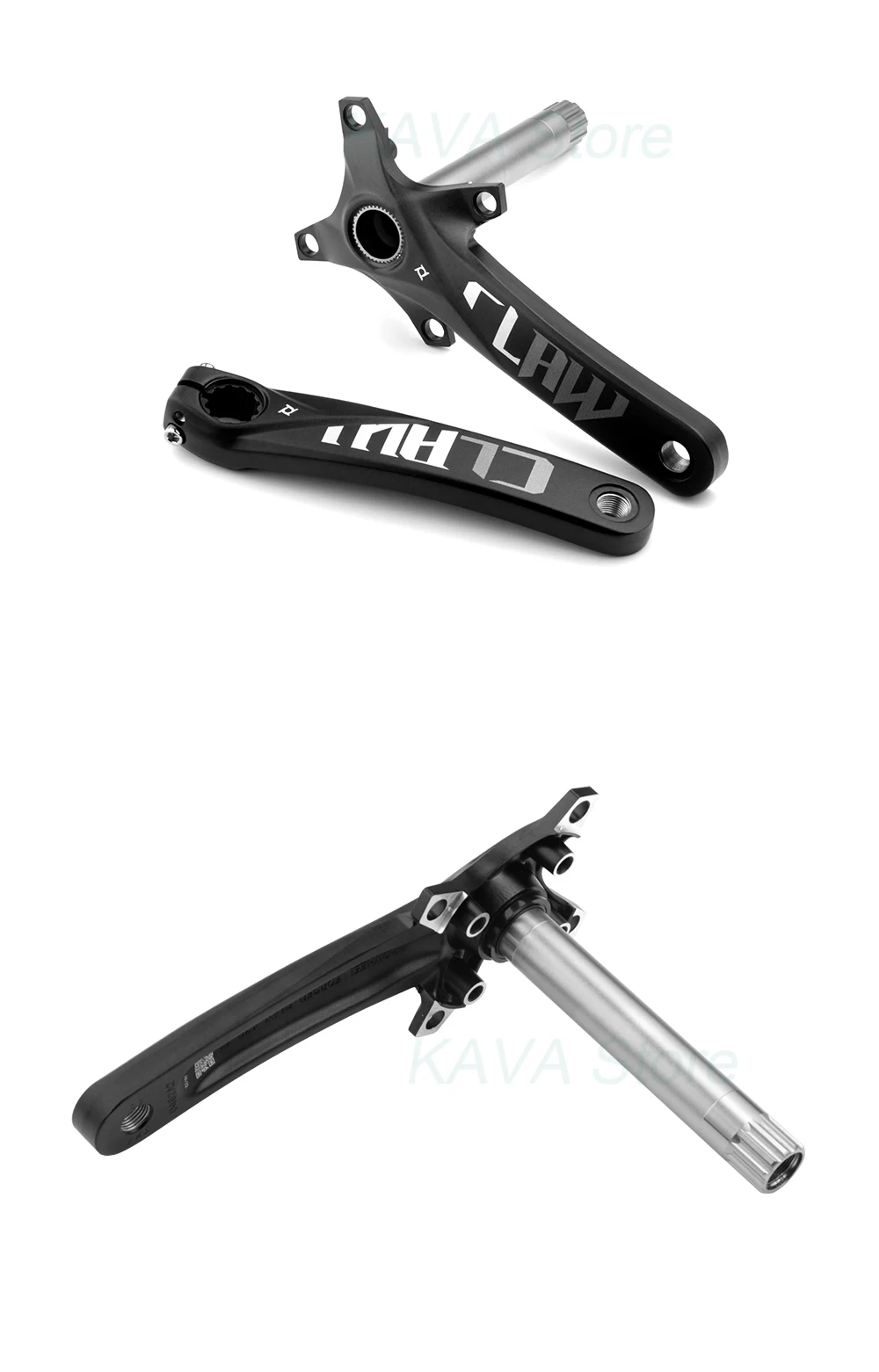 Prowheel Fatbike Kurbelgarnitur Claw-100/120 Schneebike Kurbelarm E-Bike Kettenblatt 104BCD Achse 176/192mm Tretlager BB100/120 – Detail 11