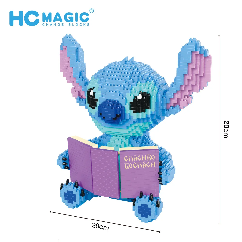 Disney Stitch Diamond Building Block Wink Guitar Lilo and Stitch Figure Model Disney Block Toys Mirco Bricks For Kid Gift