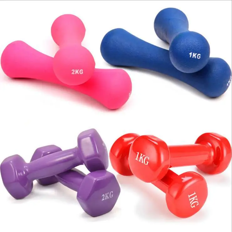 1kg/Pc 1.5kg/Pc Household Fitness Lady Multi-colored Hexagonal Weight Small Dumbbells 1 Piece Is Not 1 Pair