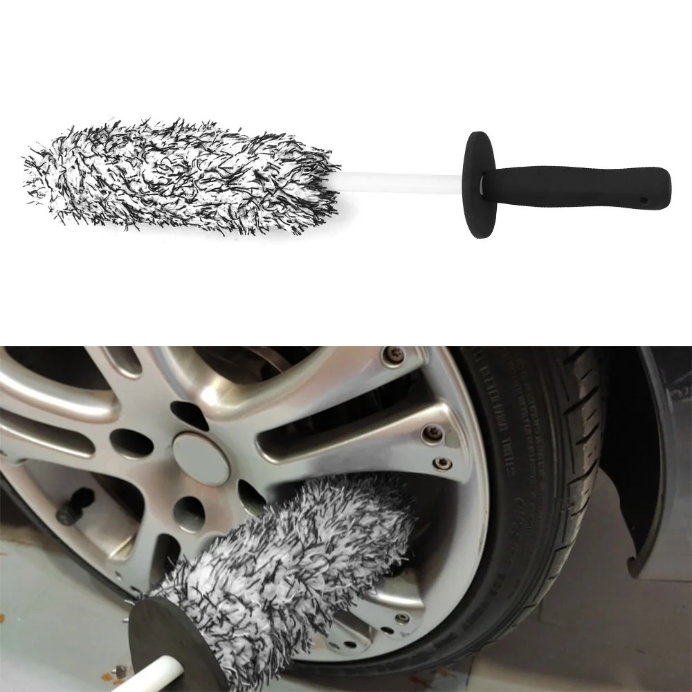 

Wheel Tire Brush Non-Slip Handle Tire Cleaning Tools Car Washing Car Cleaning Brush Dust Remover