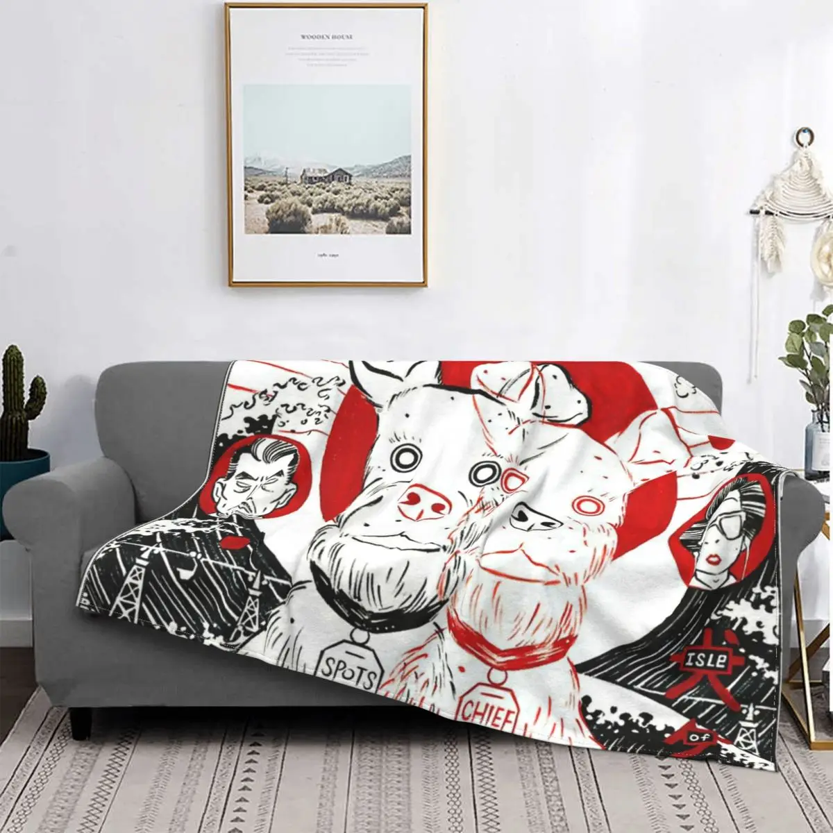 

Twin Dogs Carpet Living Room Flocking Textile A Hot Bed Blanket Bed Covers Luxury Blanket Blanket Flannel Blanket