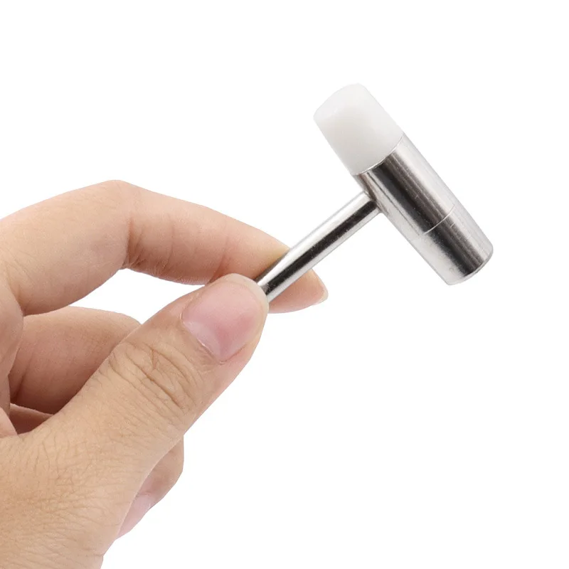Multifunctional DIY ขนาดเล็กนาฬิกาค้อนคู่โลหะผสม ABS ยางนาฬิกาเรือนนาฬิกาสายคล้องคอสร้อยข้อมือซ่อมเครื่องมือ