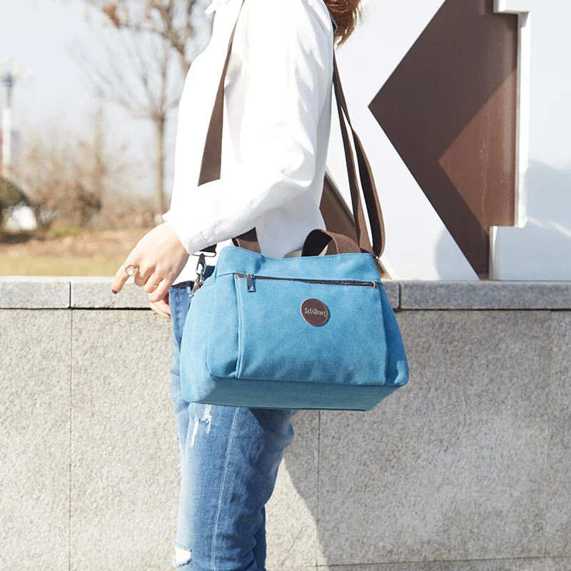 Neue Multifunktions Umhängetasche für Frauen Schulter Messenger Taschen Weibliche Leinwand Handtaschen Mode Große Kapazität Hobos Pack – Detail 15