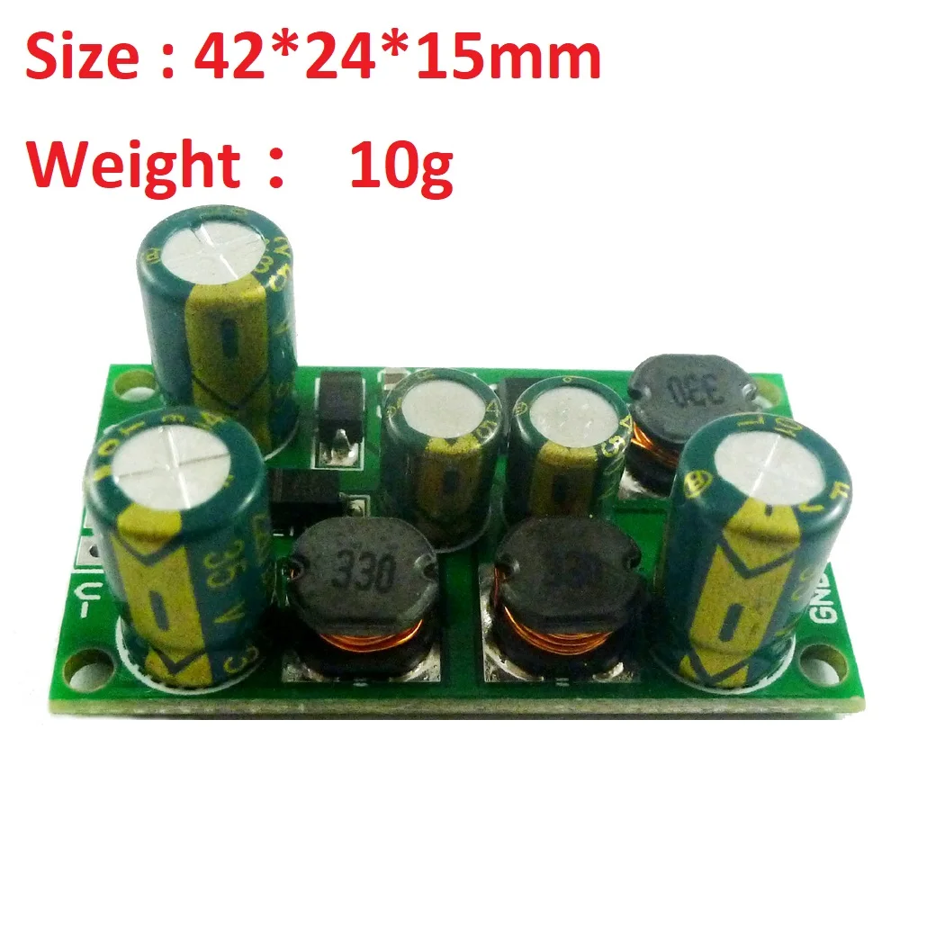 DD1912PA 2 in 1 8W Boost-Buck Dual +- Voltage Board 3-24V to 5V 6V 9V 10V 12V 15V 18V 24V for ADC DAC LCD op-amp Speaker