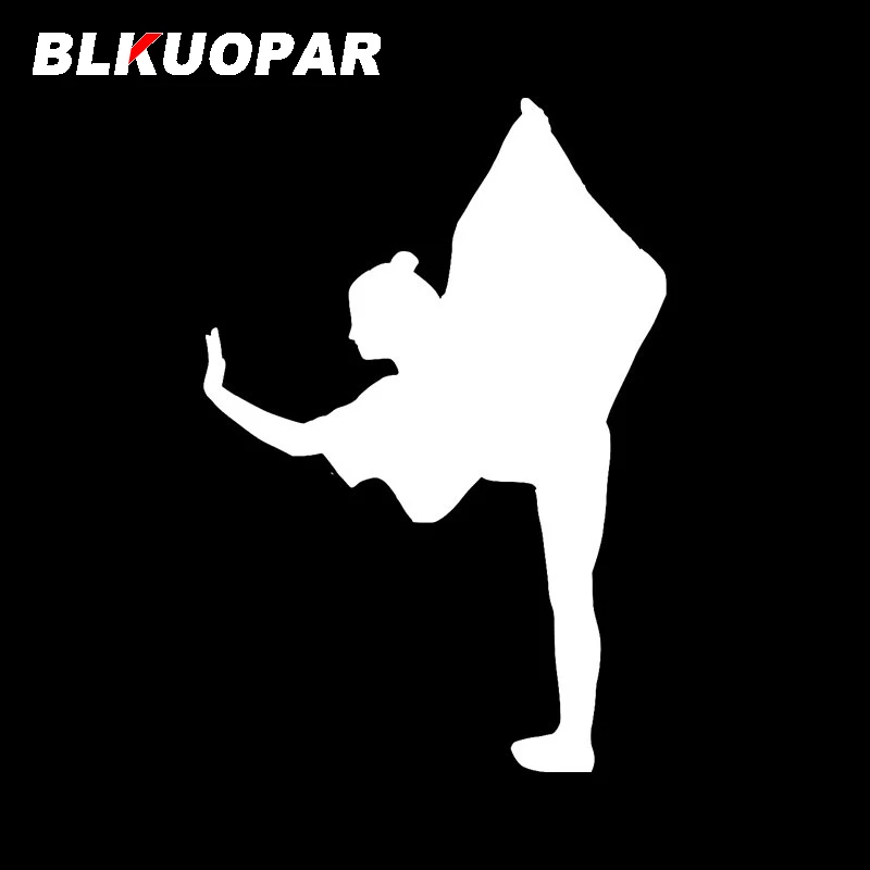 BLKUOPAR Dancing Girl Silhouette Car Stickers Personality Vinyl Decals Waterproof Occlusion Scratch Camper SUV Decor Car Label