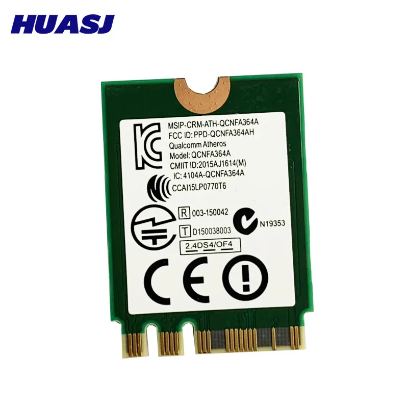 Huasj – carte sans fil pour Bigfoot Killer, compatible Bluetooth, double bande, AC 1535, QCNFA364A, NGFF, Killer1535, 802.11ac, M.2