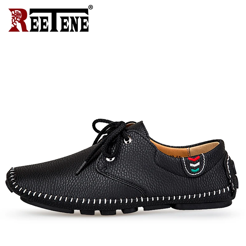 

REETENE Handmade Men'S Loafers Spring Comfort Men Casual Shoes High Quality Driving Shoes For Men Big Size 38-48 Loafers Male