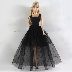 Handmade Fashion Doll Clothes Black Series Skirts Party Skirts Formal Dress Elegant Doll Dresses for 1/6 Doll Accessories