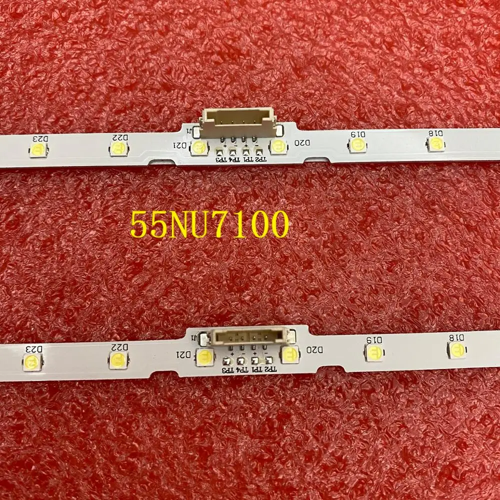 Bande de rétroéclairage LED pour Samsung, UN55NU7050F, UE55NU6035K, UN55NU7100G, UE55NU7099B, UE55NU7099U, UE55NU7100K, UE55NU7023K, UE55NU7120K