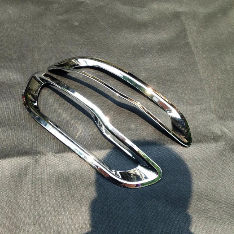 FOR Jeep Cherokee KL 2014 2015 2016 2017 2018 ABS Chrome Car Accessories Car rear fog lamp light frame Cover Trim