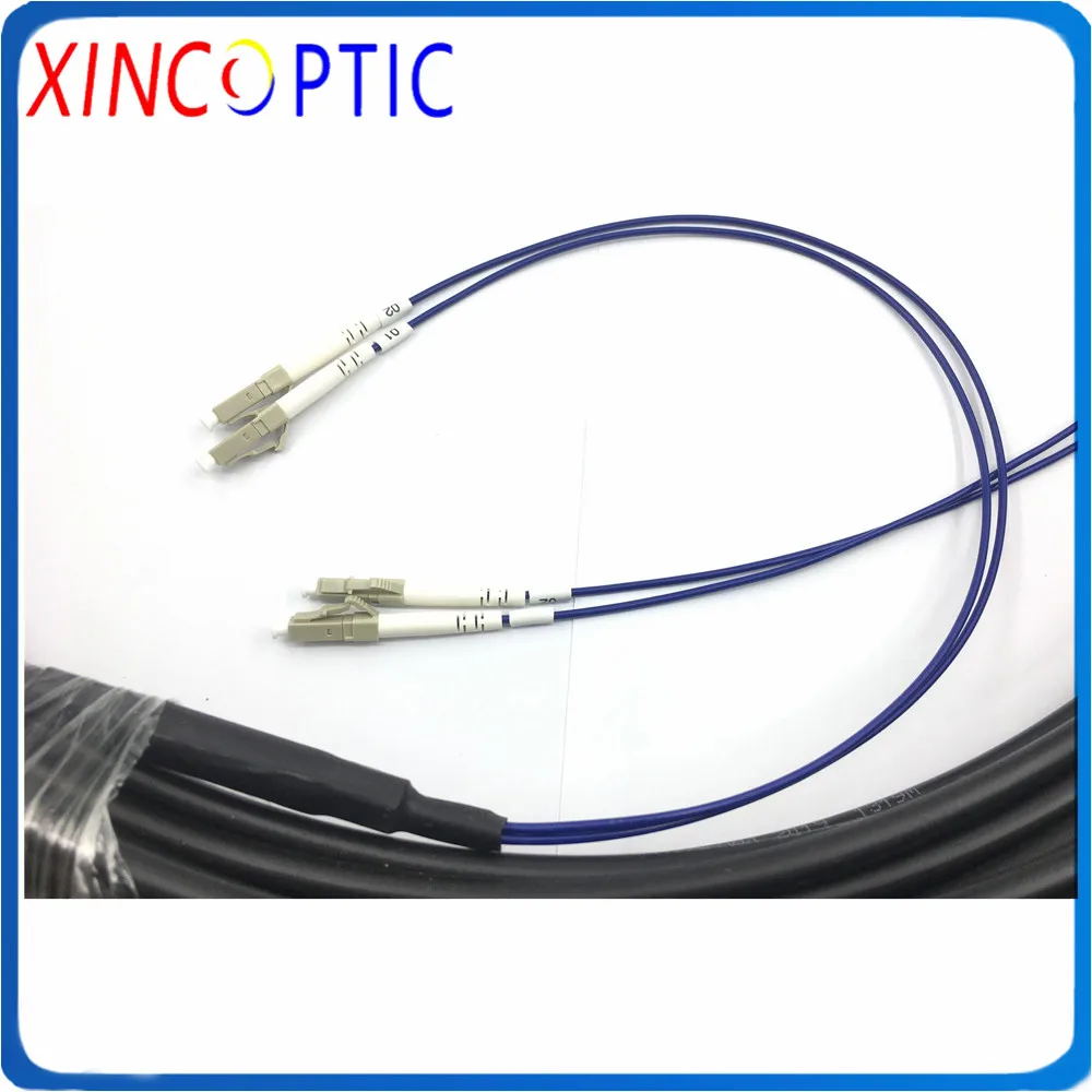 Outdoor Armored 2C GYXTW Fiber Patch Cord,5/10/15/20/25/30/35/40/45/50M 2Core GYXTW SC/LCUPC Fiber Optic Patch Cord Jumper Cable