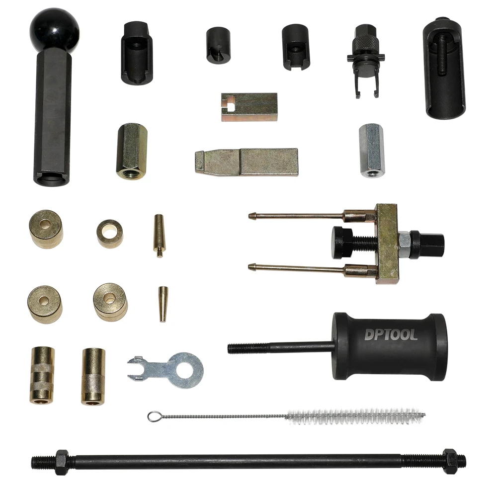 Fuel Injector Removal Puller Kit Injector Seal Install Tool for Audi VW Petrol and Diesel Engine Fuel Injector Tool