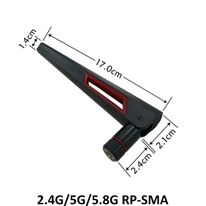 Antena de 2,4 GHz, 5GHz, 5,8 Ghz, conector de RP-SMA real de 8dBi, Antena wifi de doble banda, enrutador inalámbrico hembra SMA 2,4 ghz 5,8 IOT