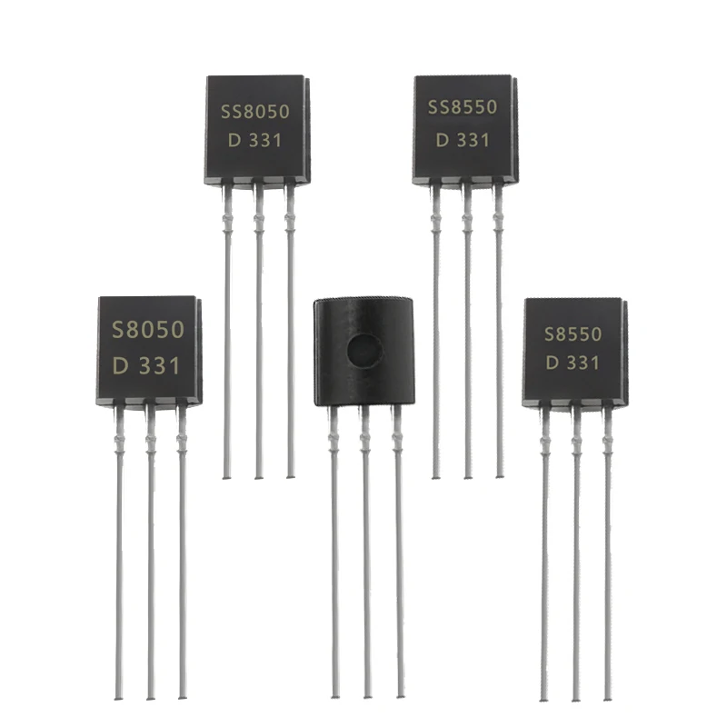 50 Stuks Transistor S8050 In-Line S8550 Pakket Naar-92 Plug-In Ss8050npn Low Power Transistor Ss8550