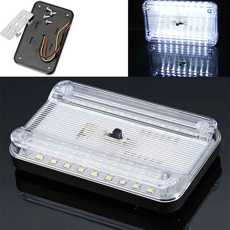 12V 36 LED White  Van Vehicle Auto Interior Ceiling Dome Roof Reading Lights