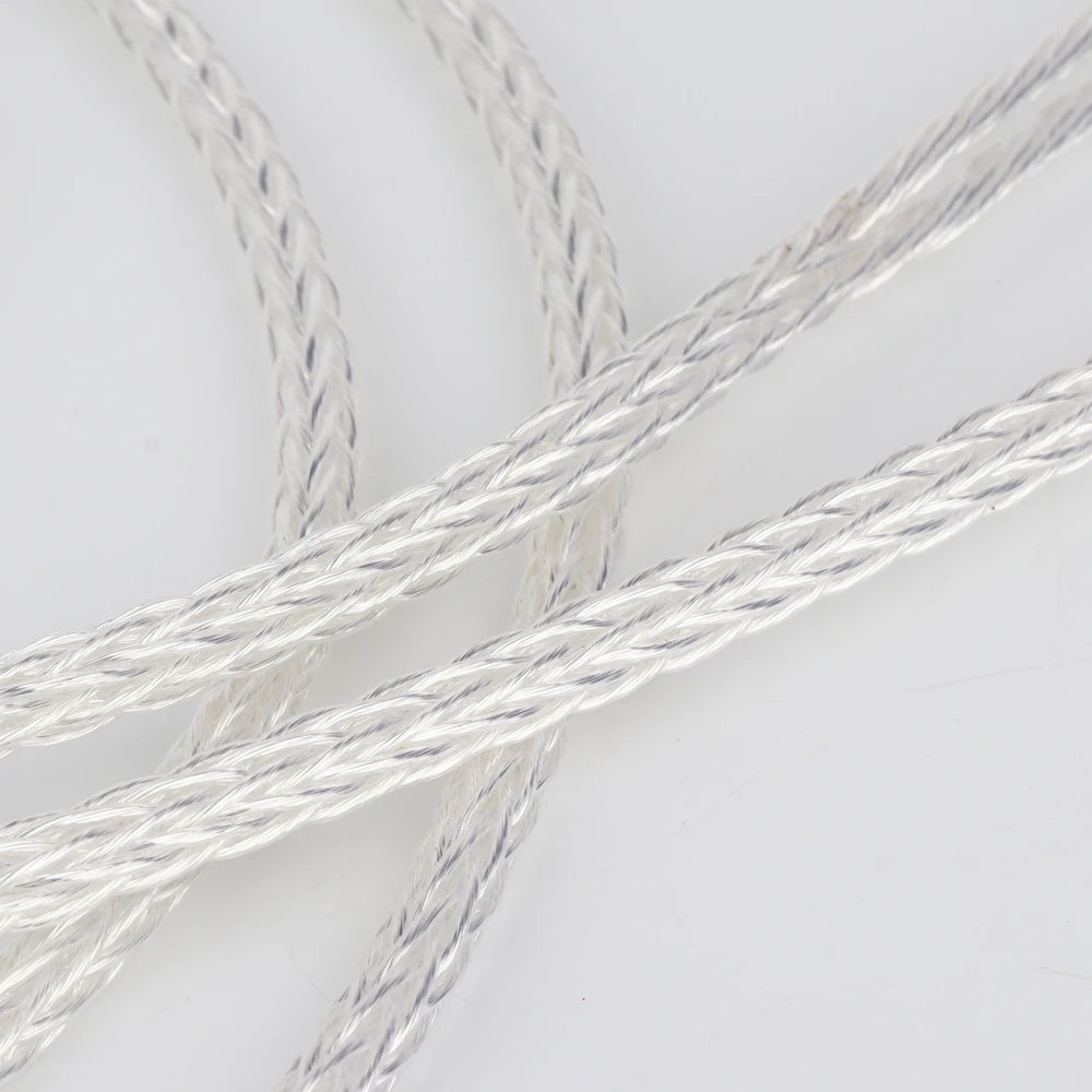 HIFI 증폭기용 8AG 8N OCC 도금 스피커 케이블 바나나 플러그 스피커 케이블 쌍