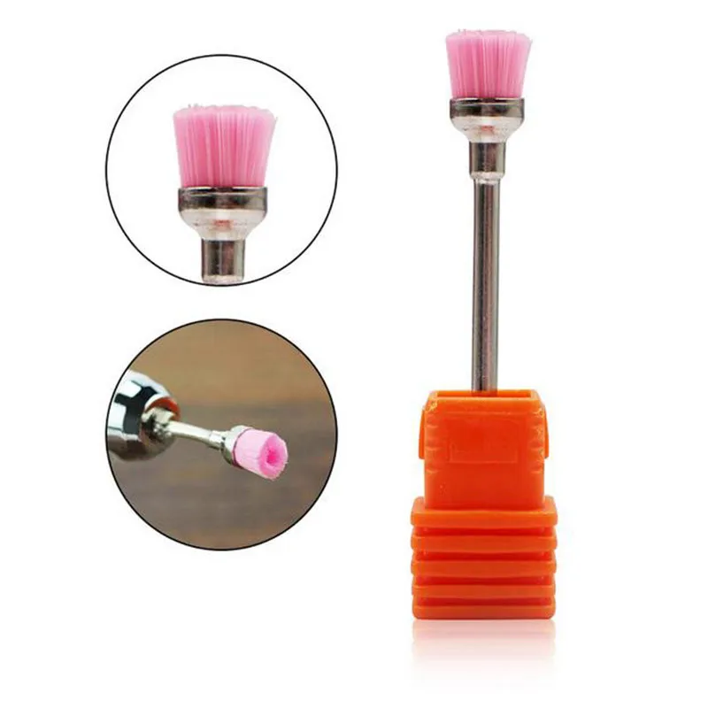 1 pz spazzola per unghie punta per trapano per Manicure elettrico accessorio per macchina taglierina per Manicure elettrica lime per unghie strumento per unghie in ceramica