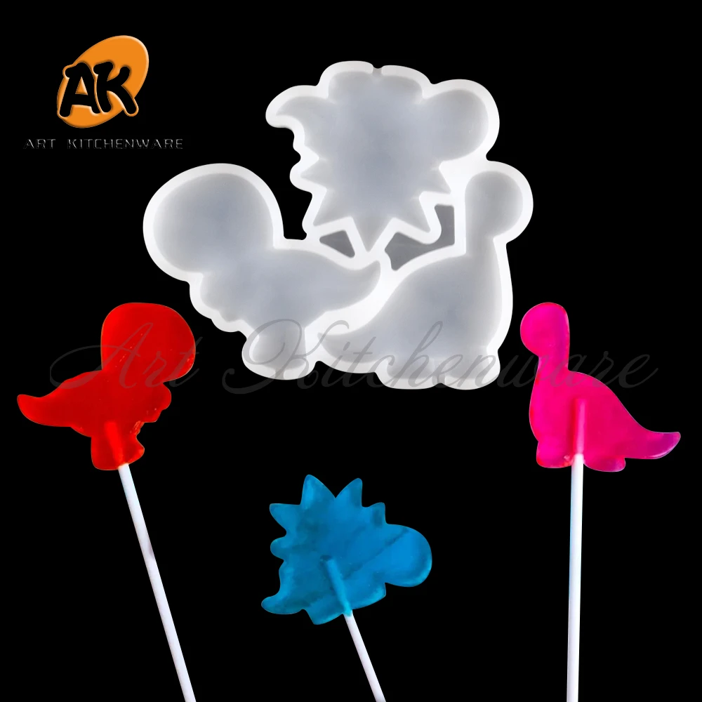 Duck/Bunny/Unicorn/Cow/Dinosaur Lollipop Silicone Mold DIY Chocolate Candy Cake Moulds Cake Decorating Tools Baking Accessories