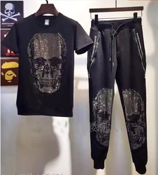 Top quality Men's tracksuit Shorts Casual Suits Sportswear Mens Clothing Male Diamond design set