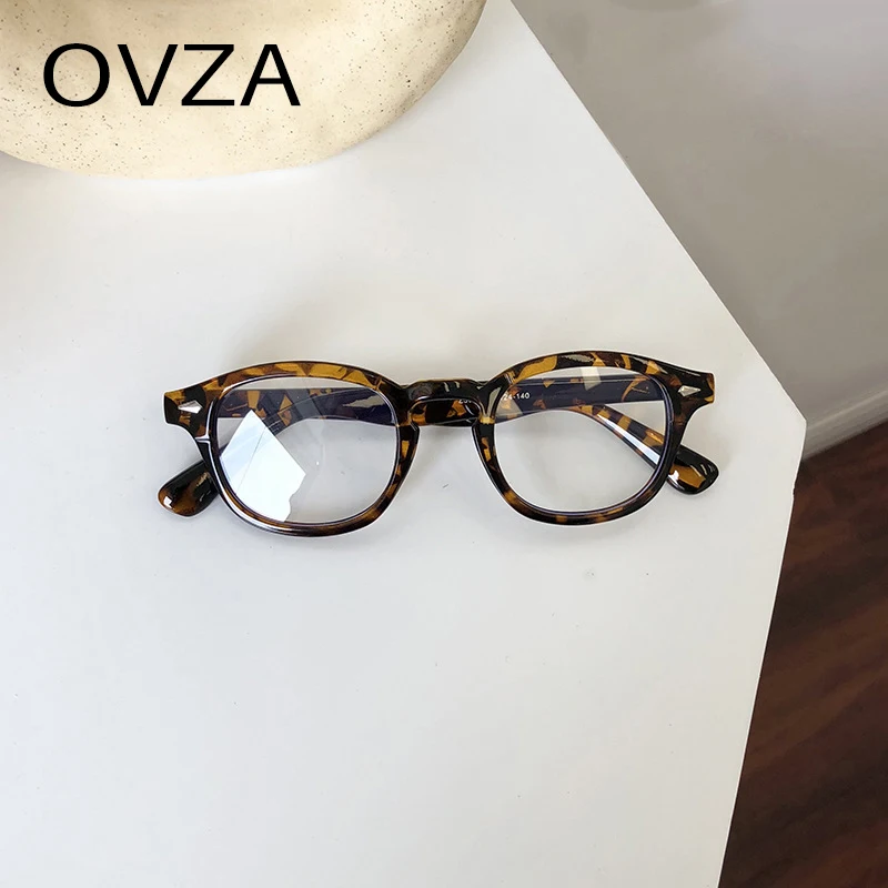 OVZA Fashion Rectangle Eyeglass Frame Men Computer Glasses for Women 2020 Anti Blue Ray Lens S7046