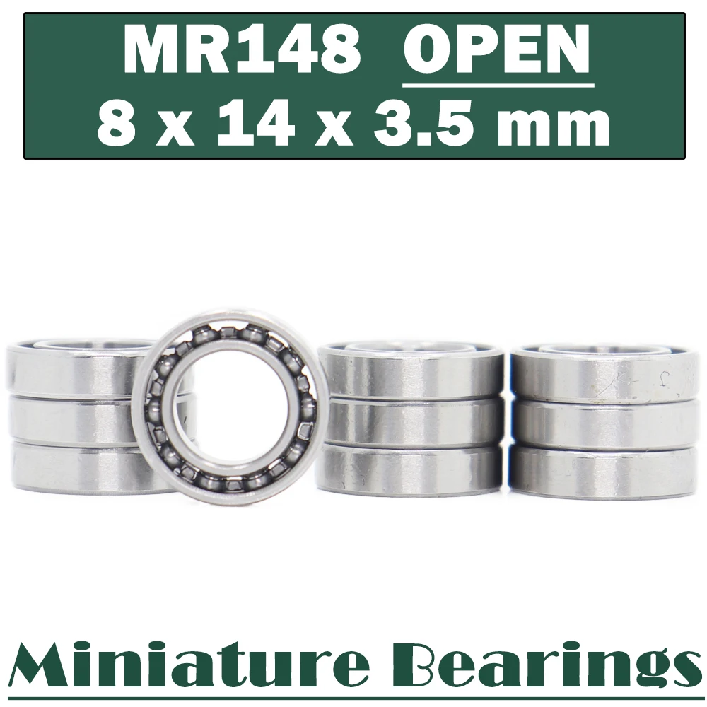 MR148 Bearing 8*14*3.5 mm ( 10 PCS ) Miniature MR148 Open Ball Bearings L-1480