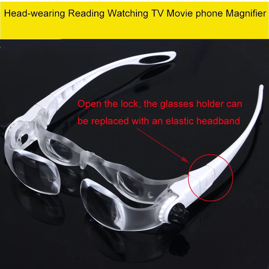 Glasses Wearing Magnifier Repair Watching TV Reading Magnifying Glass Loupe Calligraphy And Painting Appreciate