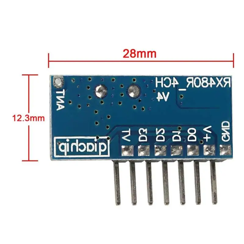 QIACHIP 5 sztuk 433Mhz bezprzewodowy pilot przełącznik 4CH RF przekaźnik EV1527 kodowanie nauka moduł dla przekaźnik ze światłem odbiornik Diy Kit