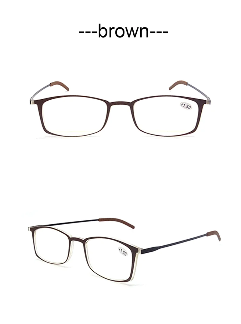 Sighttoo Ultradünne Lesebrille, tragbare Brille, TR90 für Männer mit Schlüsselanhänger-Etui, Metallrahmen, Presbyopie-Brille für Frauen – Detail 8