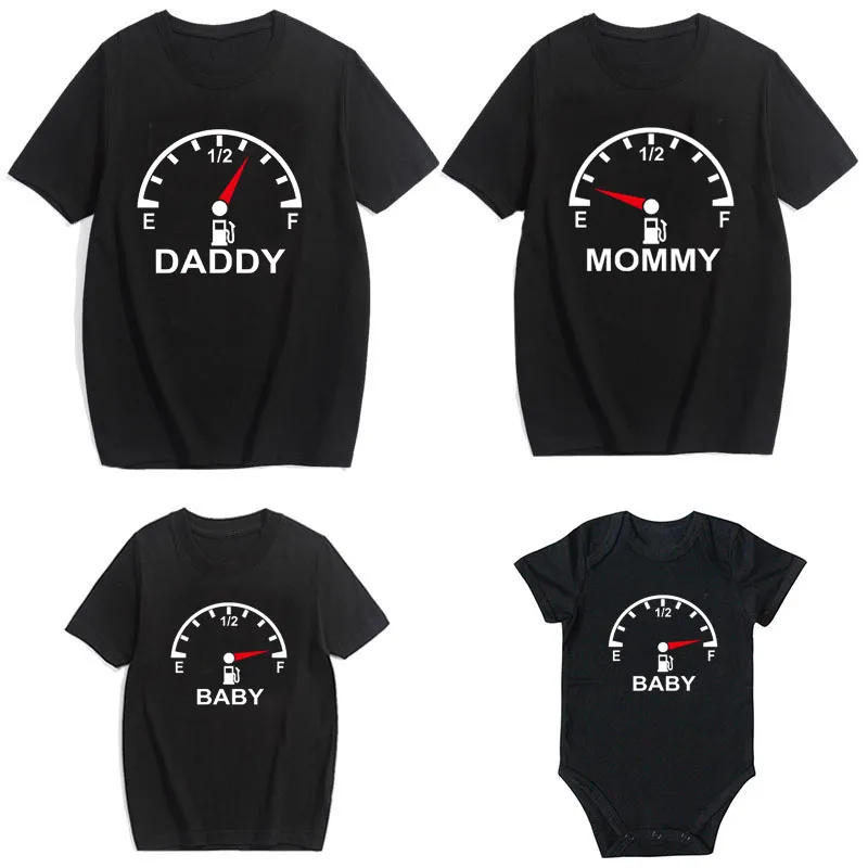 Summer Family Matching Shirt Mother Daughter Father Son Kids T-shirt Tops Rompe Outfits Casual Cotton Family Tshirt Clothes