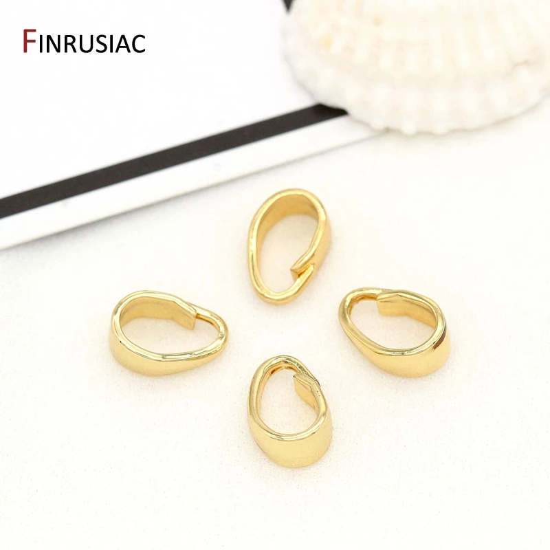 14K Gold Plated Bale Pinch Clasp For Pendant Making DIY Necklace Jewelry Making Findings