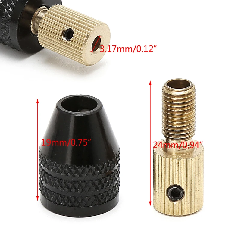 Electric Motor Shaft Mini Chuck Fixture Clamp 0.3mm-3.5mm Mini Drill Bit 3.17mm Micro Chuck Drop Shipping Support