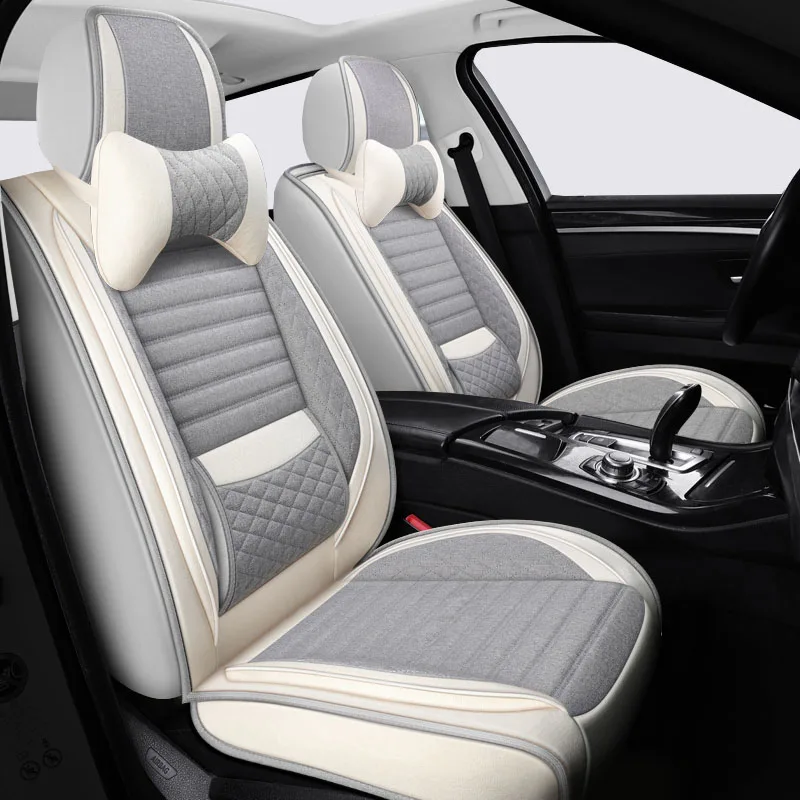 New Flax Car seat cover For volvo xc90 s60 v40 c30 s80 s40 v50 v60 v70 xc40 V90 accessories