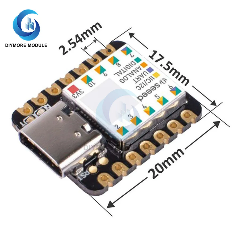 Seeeduino Xiao SAMD21G18 Development Board Microcontroller Voor Arduino Uno Nano Cortex M0 + 3.3V Iic I2C Uart Spi-interface