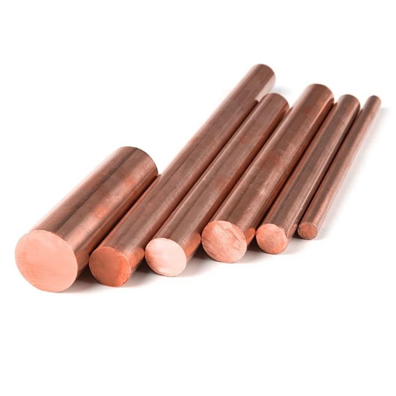 15มิลลิเมตรถึง50มิลลิเมตรแกนทองแดง T2ทองแดงบริสุทธิ์ C oppers สีแดงแข็งรอบคันไม้ชุบโซลูชั่นโลหะอิเล็กโทรดแม่พิมพ์