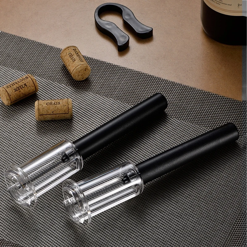 

Air Pump Wine Bottle Opener, Vacuum Red Wine Stopper, Beer Lid Opener, Corkscrew Corks Out Tool, Stainless Steel