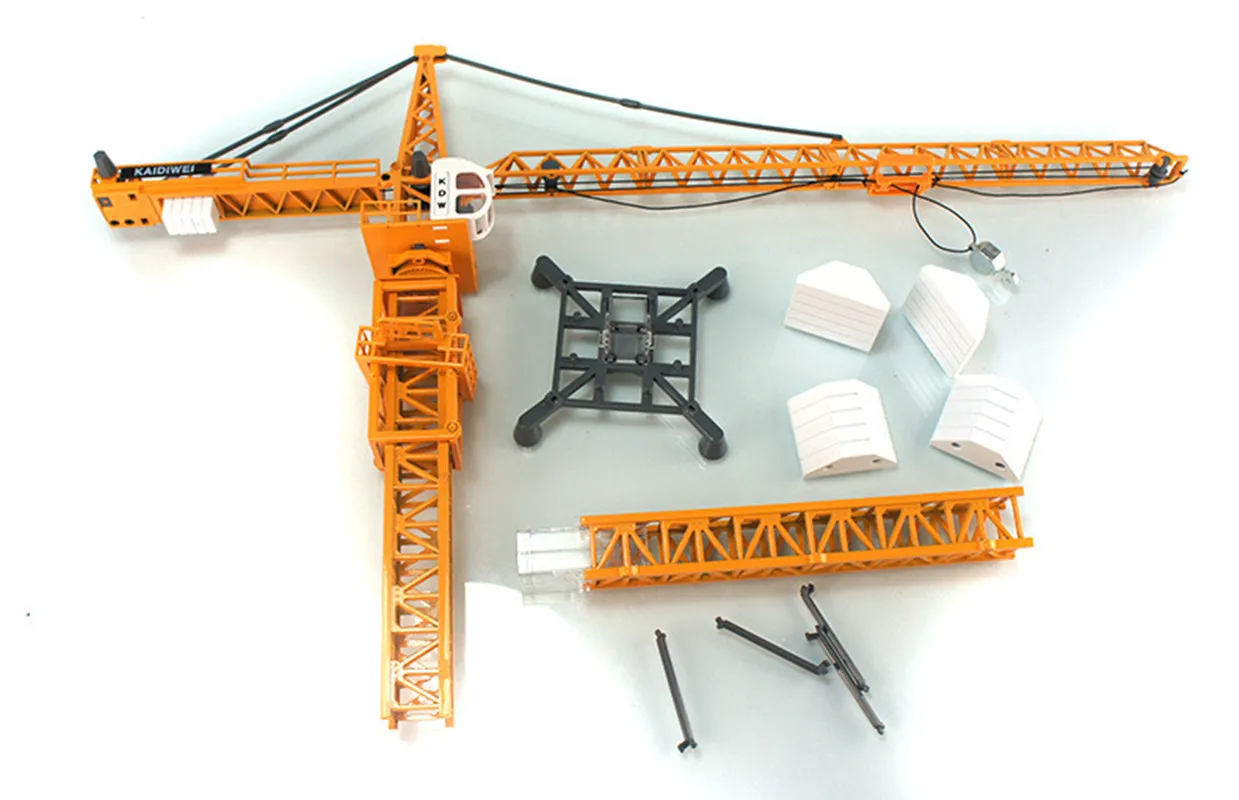 High-grade alloy tower slewing crane model,1:50 Large tower crane toy,exquisite model gift,free shipping