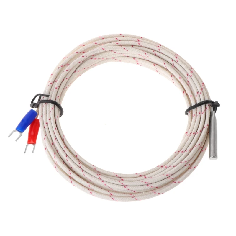 Thermocouple Temperature Controller 0-600C K Type Wire 5x30mm 1M 5M  for Temperature Measurement High Sensitive