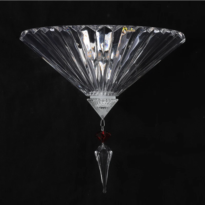 Phube Moderne Luxus-Wandleuchte aus Prismenglas mit Wassertropfen-Kristall-Wandlampe für Schlafzimmer, Wohnzimmer, Flur, Spiegel und Eingangsbereich – Detail 9