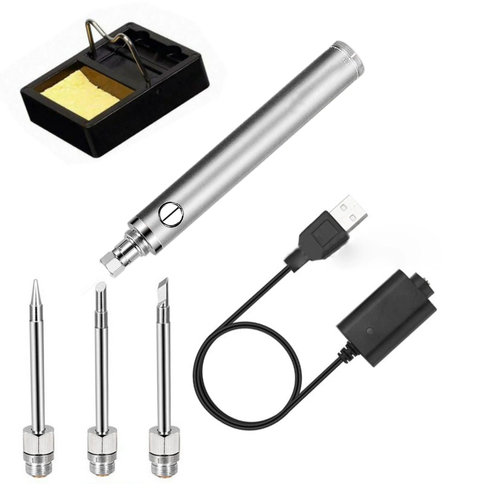 

Wireless Spot Welder USB 5V 8W Professional Electric Soldering Iron 510 Interface Heating Element Soldering Kit Repair Tools